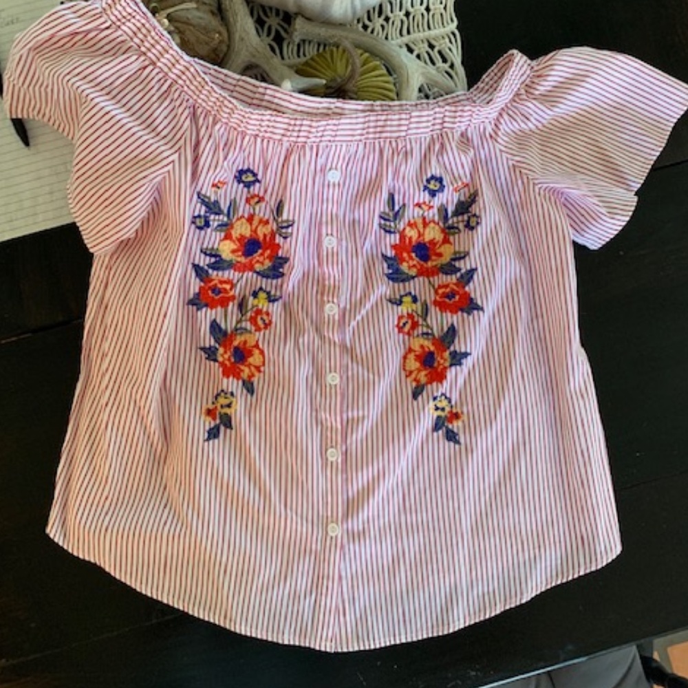 Jealous Tomato cotton off shoulder top